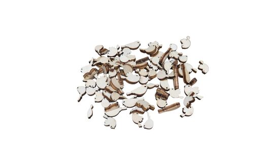 Mini koka putni "Mix" | 10-15mm | 50gab.